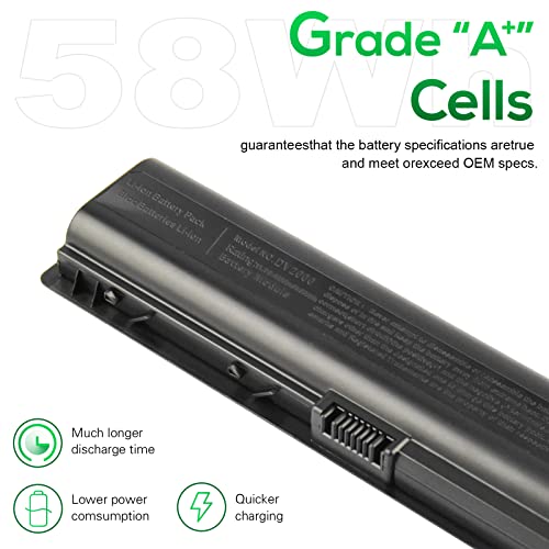 Aryee Laptop Battery Compatible With Hp Pavilion Dv6700 Dv6500 Dv6300 Dv6100 Dv6000 Dv2700 Dv2500 Dv2100 Dv2000, Fit 446506-001 441243-001 441611-001 446507-001 452057-001 462853-001 Hstnn-Ib31 W20C #TOP3