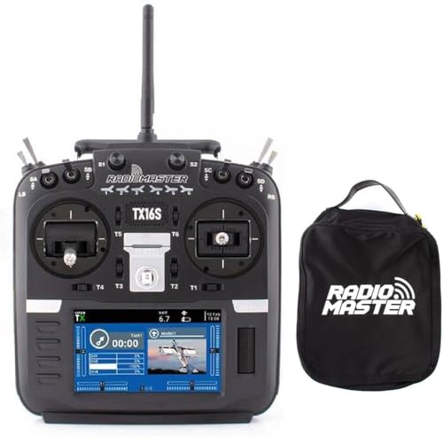 RadioMaster TX16S Mark II V4.0 Hall Gimbal 4-in-1 ELRS Multi-Protocol Radio Controller Support EdgeTX/OpenTX Built-in Dual Speakers Mode2 Radio Transmitter (4IN1 Mode 2 with Bag)