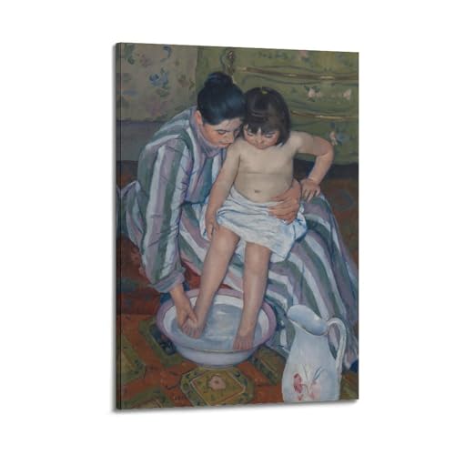 Poster Mary Cassatt The Bath 50 x 75 cm idéal pour salon et chambre