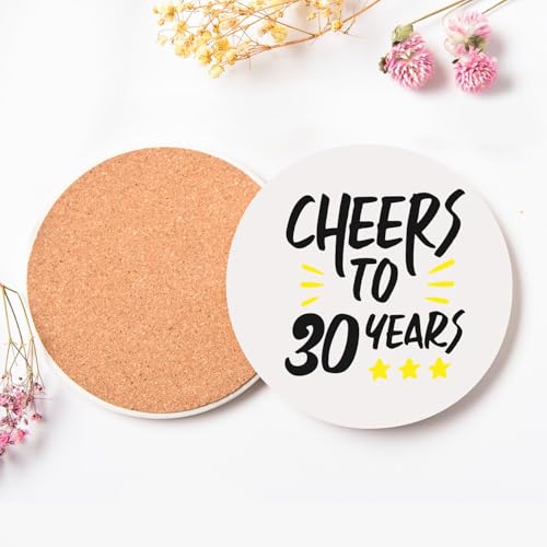 Sous-verre céramique Cheers to 30 Years de qualité supérieure