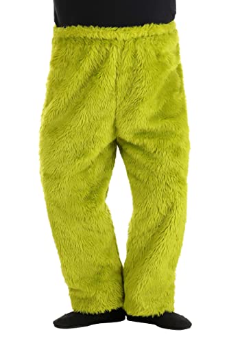Adult Dr. Seuss Grinch Plus Size Fur Pants - Relaxed Fit, Officially Licensed