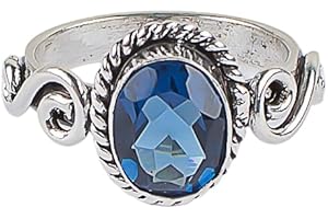 Bezel Set London Blue Topaz Designer Ring