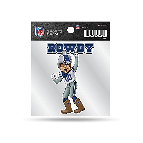 Rico Industries NFL Football Dallas Cowboys Mascot 4" x 4" Decal