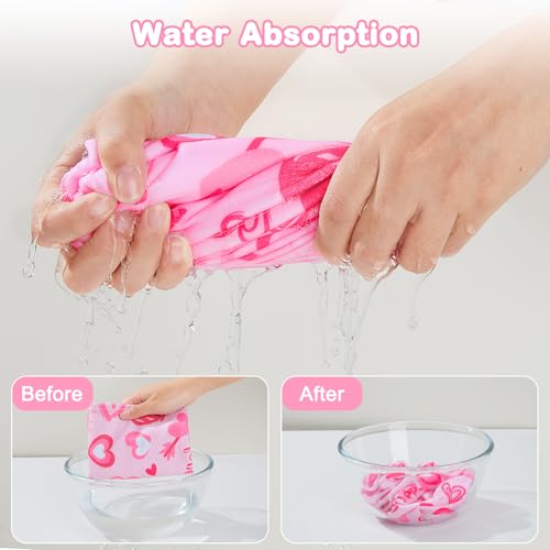 Image of FIOBEE Microfiber Hair Towel Wrap for Kid Girls Rapid Drying Hair Turbans | Absorbent & Soft Hair Wrap Towel, Easy Wear On With Button, For Girls Women Long Curly Hair, Turbie Twist Hair Towels