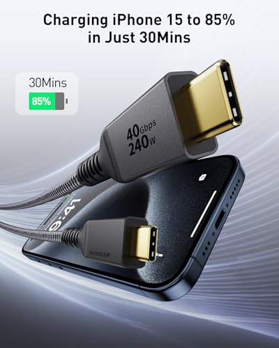 Maxonar [240W] Thunderbolt 4 Cable 4Ft thumb #4