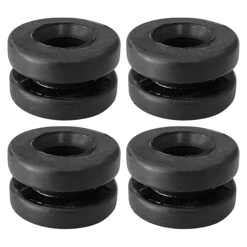 4pcs Car Air Filter Housing Mounting Rubber Grommet 9814411880 Replacement Part 1422A4 Compatible with Citroen Compatible with Peugeot, Black