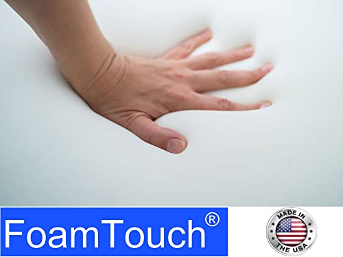FoamTouch High Density Square Cut Upholstery Foam 3\'\' x 24\'\' x 24\'\' Couch Cushion, Dining Chair Cushion, Wheelchair seat Cushion Replacement