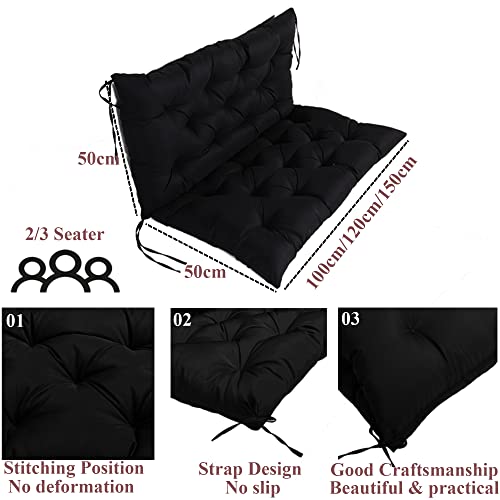 Coussin balancelle imperméable kaki de qualité supérieure pour extérieur - 5