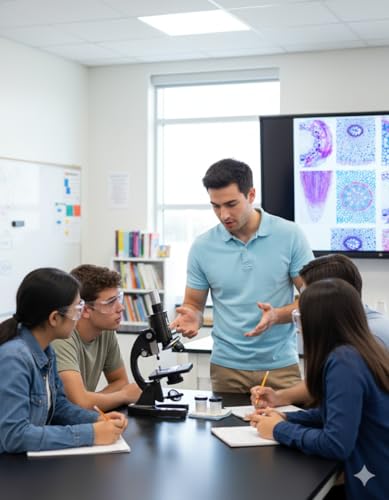Image of Black Compound Student Microscope With 10X & 45X Objective and 10X & 15X EYEPIECE ISO 9001:2015 CERTIFIED,GOVT. APPROVED BRAND