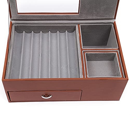 Loyalheartdy 16 Slots Leather Pen Display Box Pen Collector Case With Transparent Window #TOP6