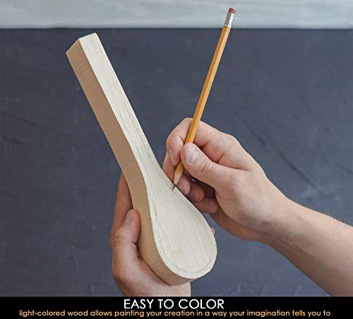 Beavercraft Basswood Wood Carving Spoon Blank B1 10" X 2" X 1.4" Premium Wood Whittling Wood Carving For Beginners Kids #TOP5