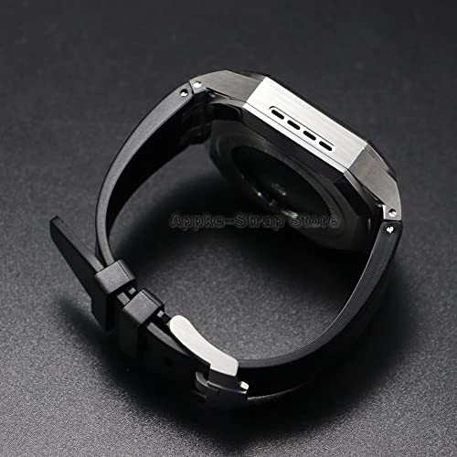 Kit modification Apple Watch 44mm de luxe avec boîtier métallique robuste - 5