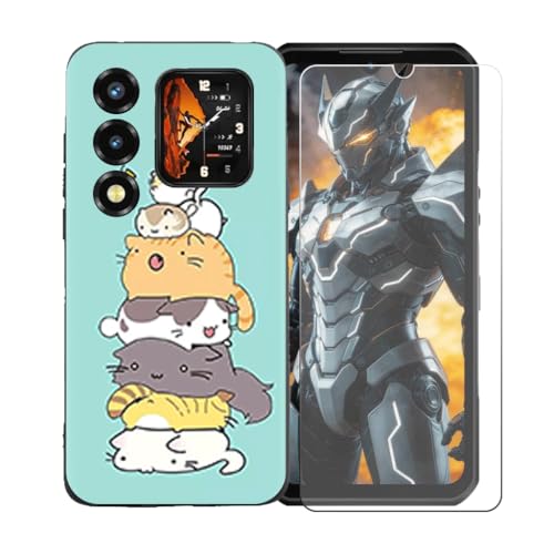 BMPNLSZ �K�p Oukitel WP66+HD�����K���X�ɓK�����ėpTPU�ی�J�o�[�A�V���J�Q���V�F���o���p�[�ی�o�b�N�V�F��-�K�p Oukitel WP66�ɓK����9�d�x�X�N���b�`�h�~�X�N���[���ی�J�o�[ LLM39