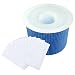 Hestya 20 Pack Filter Savers Pool Skimmer Socks Nylon Pool Filter Socks for Baskets and Skimmers, White (Basket is not Included)