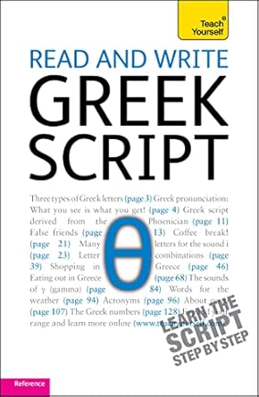 Read and Write Greek Script: Teach Yourself Bilingual Edition book cover
