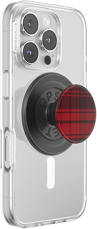 PopSockets Phone Grip for MagSafe, Magnetic Holder- Buffalo Check