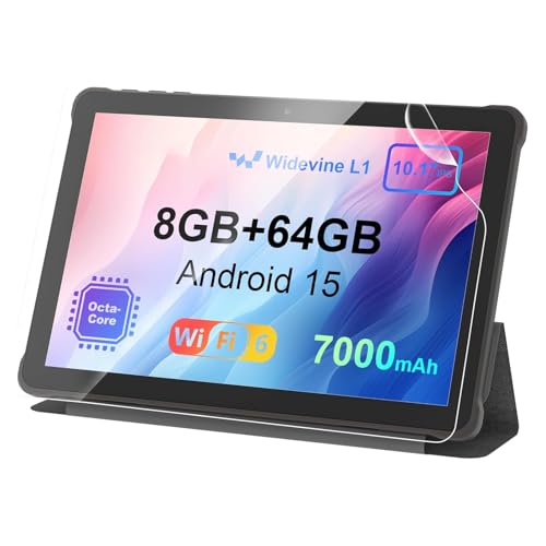 AWOW Tablet 10 Zoll Android 15: 2025 Neueste 7000mAh Octa-Core 8GB RAM+64GB 1TB TF Tablet PC mit...