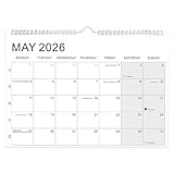 Outil efficace de gestion des tâches : ce calendrier mural mensuel 2026-2027 offre une conception structurée avec de grandes zones de grille pour enregistrer les tâches quotidiennes sans effort, un excellent planificateur de blocs gouvernés, ce qui facilite le suivi des réunions et améliore la productivité dans les environnements professionnels et personnels