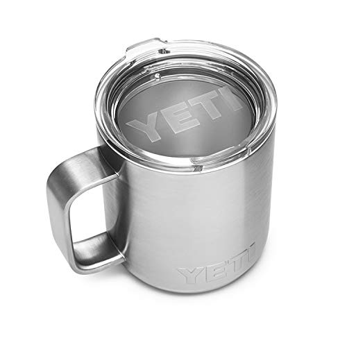 YETI Rambler 10 oz Stackable Mug, Stainless Steel, Vacuum Insulated with Standard Lid