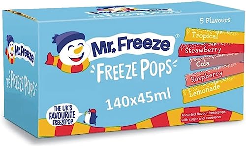 Ellies Jellies Mr Freeze Ice Pops Assorted Flavours 25 x 45m