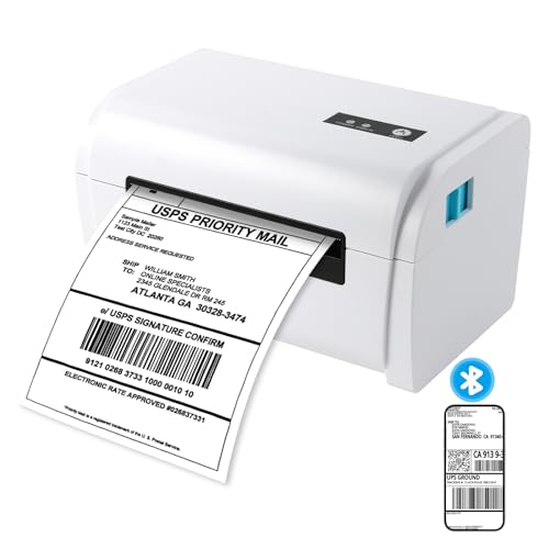 Image of NUCOUN Bluetooth Shipping Label Printer, Thermal Printers 4x6 for Small Business, Label Maker for Ebay, Amazon, Shopify, Etsy, USPS,UPS