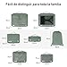 Imagen de ECOHUB Organizador Maleta de 7 Piezas Packing Cubes de Resistente al Desgarro Organizador Mochila Ecológico Organizador de Viaje Organizador de Equipaje Cubos de Embalaje para Ropa