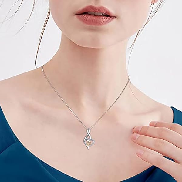 Starchenie Bokstaven Alfabet Initial A-Z Halsband 925 Sterling Silver med 3A Cubic Zirconia Vitguld Halsband för kvinnor