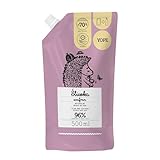 YOPE - Natürliche Handseife Nachfüllpack flüssig Pflaume & Safran - sanfte Reinigung und Pflege - feuchtigkeitsspendend für häufiges Händewaschen - vegan dermatologisch getestet tierversuchsfrei - 500