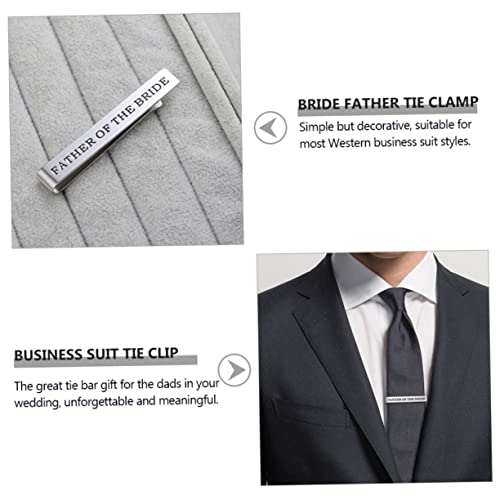 Corbata de padre con pasadores de corbata BESPORTBLE como regalo de boda 6