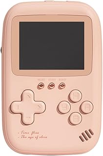 Fubdnefvo Mini Consola de Juegos PSP PortáTil Retro con Doble USB de 10000 Mah, BateríA Externa de 2,8 Pulgadas, Color Rosa
