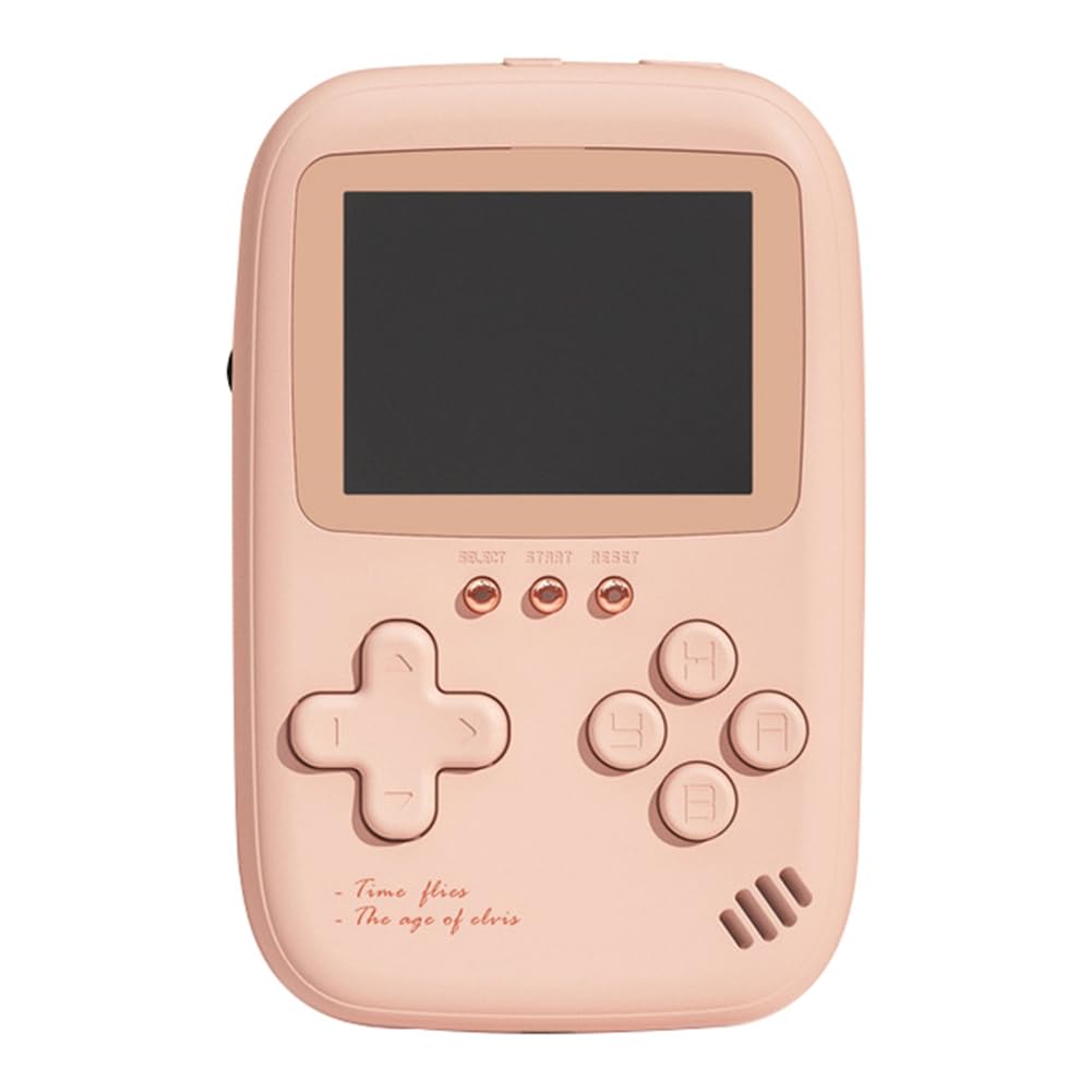 Console portatile retrò PSP a doppia porta USB da 10.000 mAh, mini tascabile da 2,8 pollici, con batteria esterna - rosa. Riutilizzabile e facile da usare.