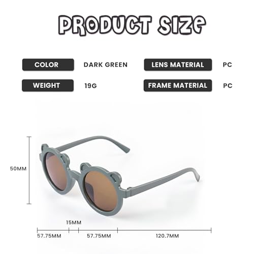 Image of SYGA Kids Goggles, UV Protection Eyewears with Round Shape Monkey Style, Suitable for Age 3 to 8 Years