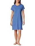 Schiesser Damen Nachthemd Kurzarm weiche Baumwolle Bigshirt mit Taschen - Nightwear