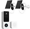 SD Card Doorbell Camera Wireless, Head-to-Toe Video, 2K HD Jamaica Aosu Security Camera