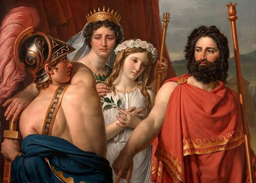 Impression la Colère d'Achille Jacques Louis David | Rompre la Monotonie d'un Grand Mur Blanc