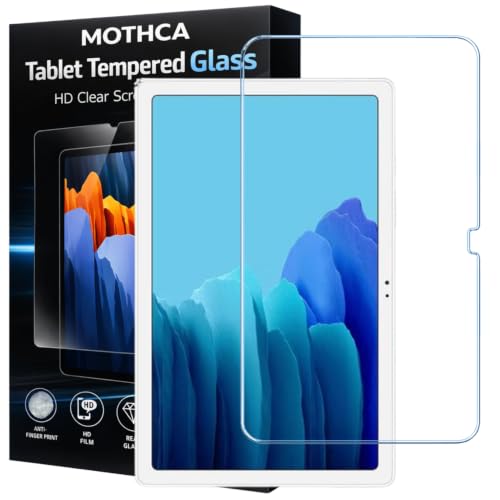Image of Mothca Premium Tab Tempered Glass For Samsung Tab A7 10.4 inch 2020 [SM-T500 /T505 /T507] With Installation kit (Pack of 1)