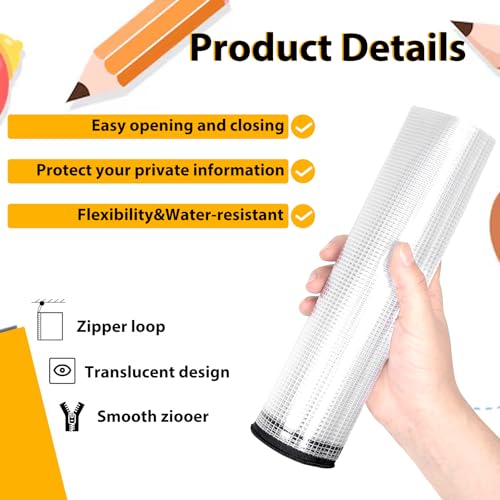 Image of 24pcs A4 Mesh Zipper Pouch File Bags, Black Reusable Zipper Bags for Organizing Storage, Waterproof Puzzle Bag, Zipper File Bags for Board Game Storage and School Office Supplies