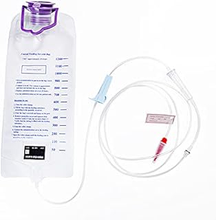 maikong Enteral Delivery Gravity Bag 5 fl oz 1200ML Feeding Bag Disposable enteral Nutrition Bag Non-Toxic