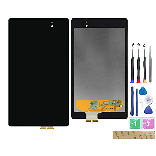 Jinyan Écran LCD pour Goo-gle A-SUS Nexus 7 2013 A-SUS ME571K Gen 2nd WiFi Version Écran LCD écran Tactile numériseur Assemblage Noir