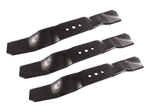 SECURA Jeu de lames (Simple) compatible avec Husqvarna Rider R214 TC 967325901 (94cm Carter de coupe) Tracteur de pelouse