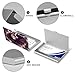 VstaDank African Hair Black Women Business Card Holder Fashion Aluminum Alloy Flip Cover Credit Card Holder High End Professional Name Cards Case Exquisite Pocket Metal Cards Holder for Work
