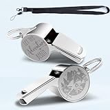 QIBAJIU Camper Adventure Whistle Emergency Whistles Accessories with Lanyard Gifts for Friend Coach Referees Training Emergency Men Women Teacher