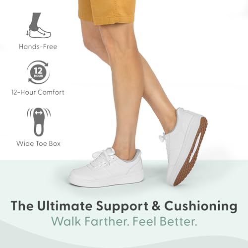 Orthofeet Women's Orthopedic Knit Wander Hands-Free Sneakers2