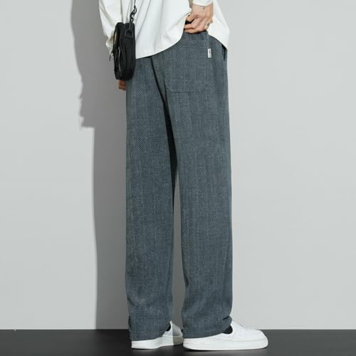 Men's Spring Autumn Loose Wide Leg Trendy Versatile Casual Pants4