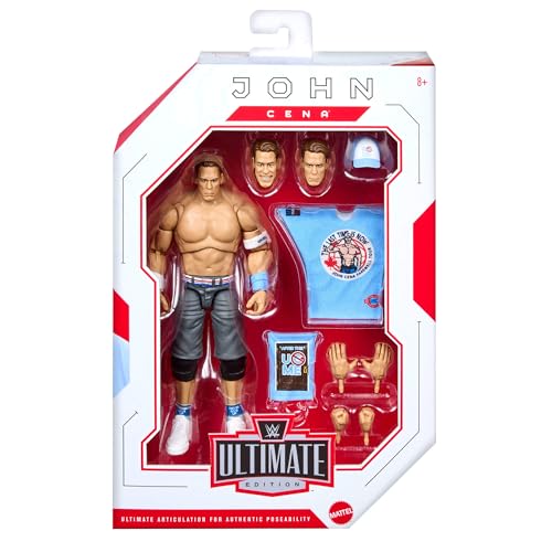 Mattel WWE Ultimate Edition John Cena Actionfigur und Zubehör