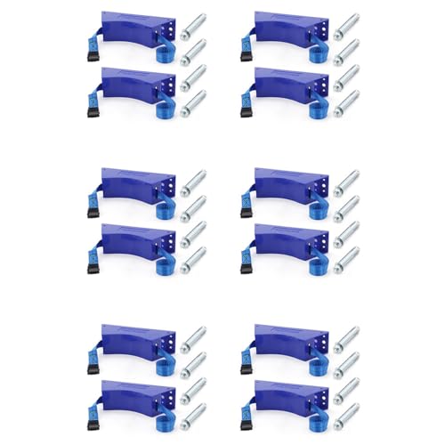 Janasiba 12PCS Support de RéServoir de Propane Cylindre Support Mural Support de Bouteille de Gaz Cylindre de Gaz ABS avec Vis Bleu