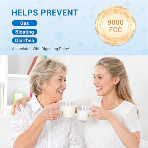 Image of Heivy Lactase Enzyme 9000 FCC, 240 Tablets | 1 Per Serving, Made in USA GMP Certified Facility, Allergen Free, Digestive Support for Lactose Intolerance