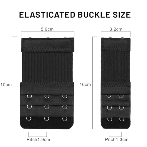 Blooms BH Verlängerung 6 Stück, BH Verlängerung 2 Haken & BH Verlängerung 3 Haken Stretch BH Erweiterung, Schwangerschafts Zubehör Bra Extender