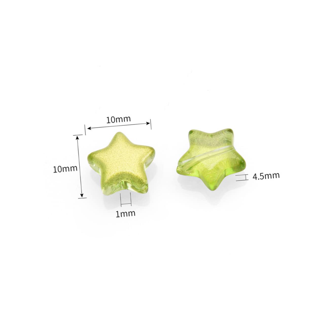 Uonlytech Abalorios Forma De Para Manualidades De Joyería Diy Accesorios Para Creación De Collares Pendientes 100 Piezas*5