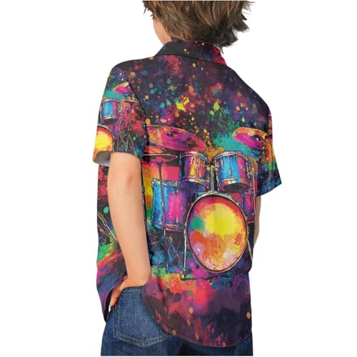 Cumagical Kids Hawaiian Shirts Vibrant Prints Lightweight & Perfect for Summer Fun4